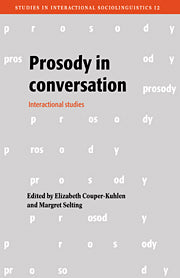 Prosody in Conversation
