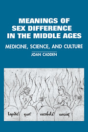 The Meanings of Sex Difference in the Middle Ages