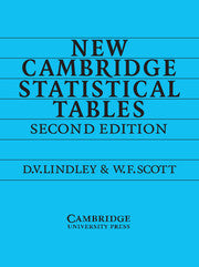 New Cambridge Statistical Tables