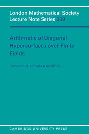 Arithmetic of Diagonal Hypersurfaces over Finite Fields