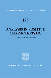 Analysis in Positive Characteristic