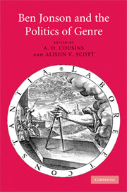 Ben Jonson and the Politics of Genre