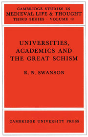Universities, Academics and the Great Schism
