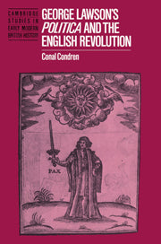 George Lawson's 'Politica' and the English Revolution