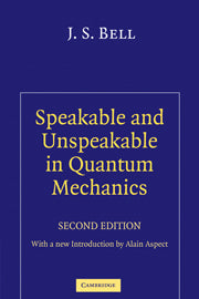 Speakable and Unspeakable in Quantum Mechanics