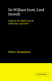Sir William Scott, Lord Stowell