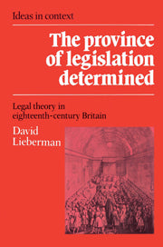 The Province of Legislation Determined