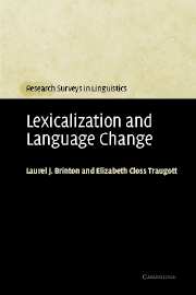 Lexicalization and Language Change