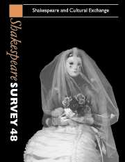 Shakespeare Survey: Volume 48, Shakespeare and Cultural Exchange