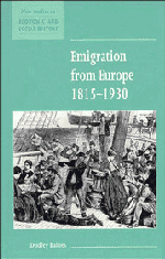 Emigration from Europe 1815–1930
