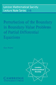 Perturbation of the Boundary in Boundary-Value Problems of Partial Differential Equations