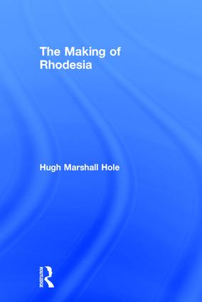 Making of Rhodesia
