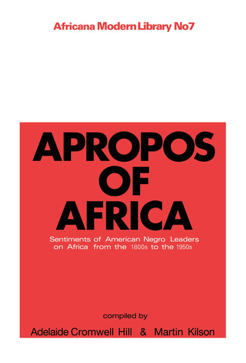 Apropos of Africa
