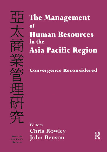 Management of Human Resources in the Asia Pacific Region