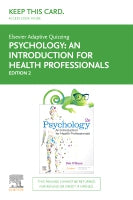 Elsevier Adaptive Quizzing for Psychology: An Introduction for  Health Professionals 2E - Access Card
