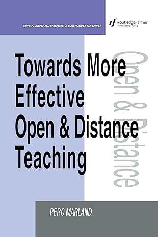 Towards More Effective Open and Distance Learning Teaching - Hardback