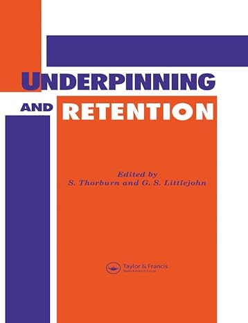 Underpinning and Retention - Hardback