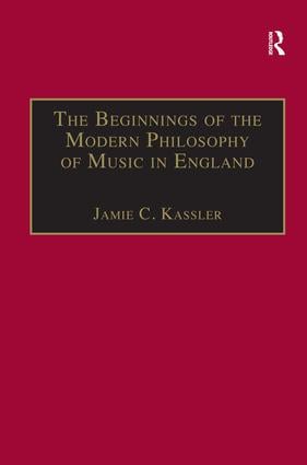 Beginnings of the Modern Philosophy of Music in England
