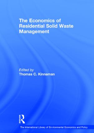 Economics of Residential Solid Waste Management