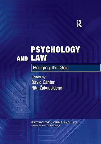 Psychology and Law - Hardback