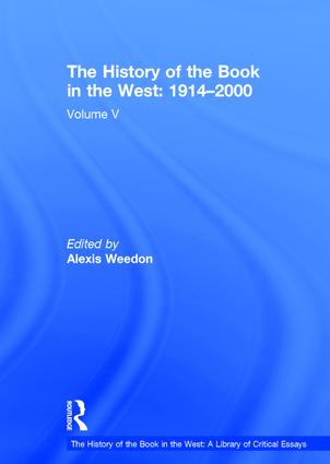 History of the Book in the West: 1914–2000