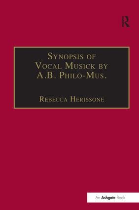 Synopsis of Vocal Musick by A.B. Philo-Mus.