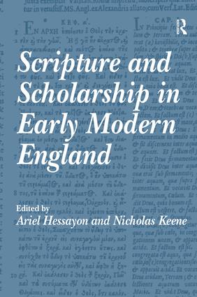 Scripture and Scholarship in Early Modern England