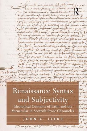 Renaissance Syntax and Subjectivity