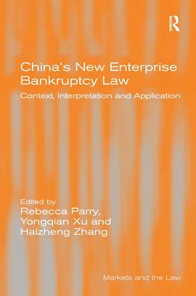 China's New Enterprise Bankruptcy Law
