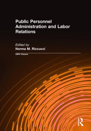 Public Personnel Administration and Labor Relations
