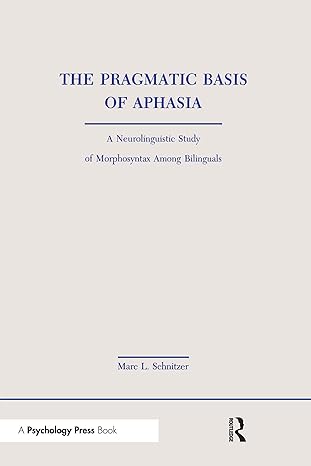 Pragmatic Basis of Aphasia - Hardback