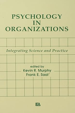Psychology in Organizations - Hardback