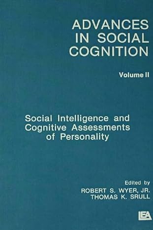 Social Intelligence and Cognitive Assessments of Personality - Hardback