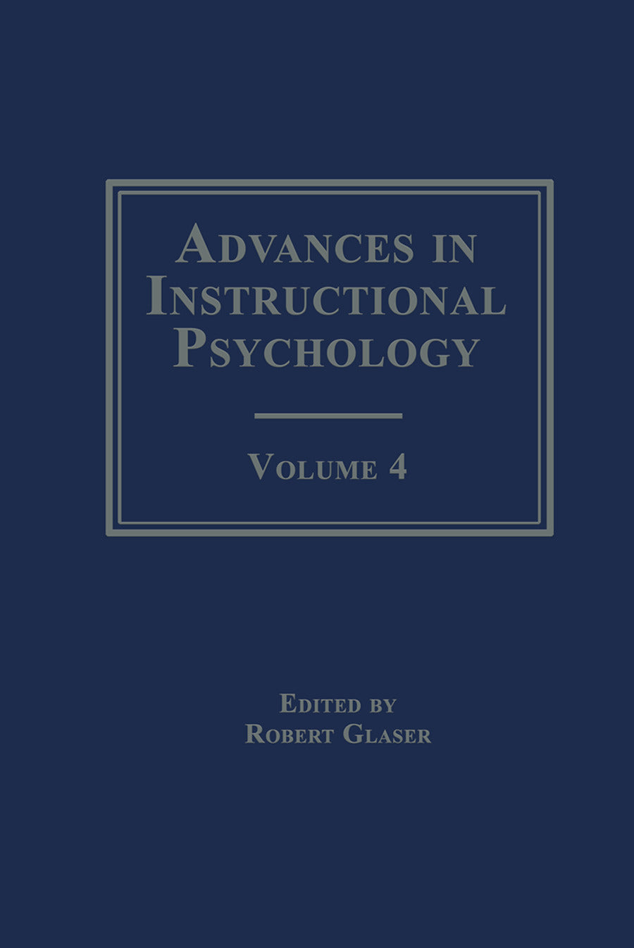 Advances in instructional Psychology