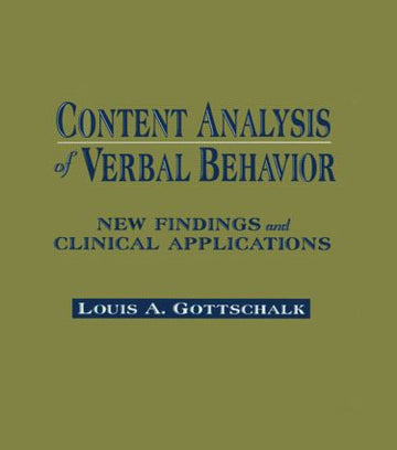 Content Analysis of Verbal Behavior