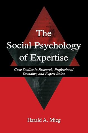 Social Psychology of Expertise - Hardback