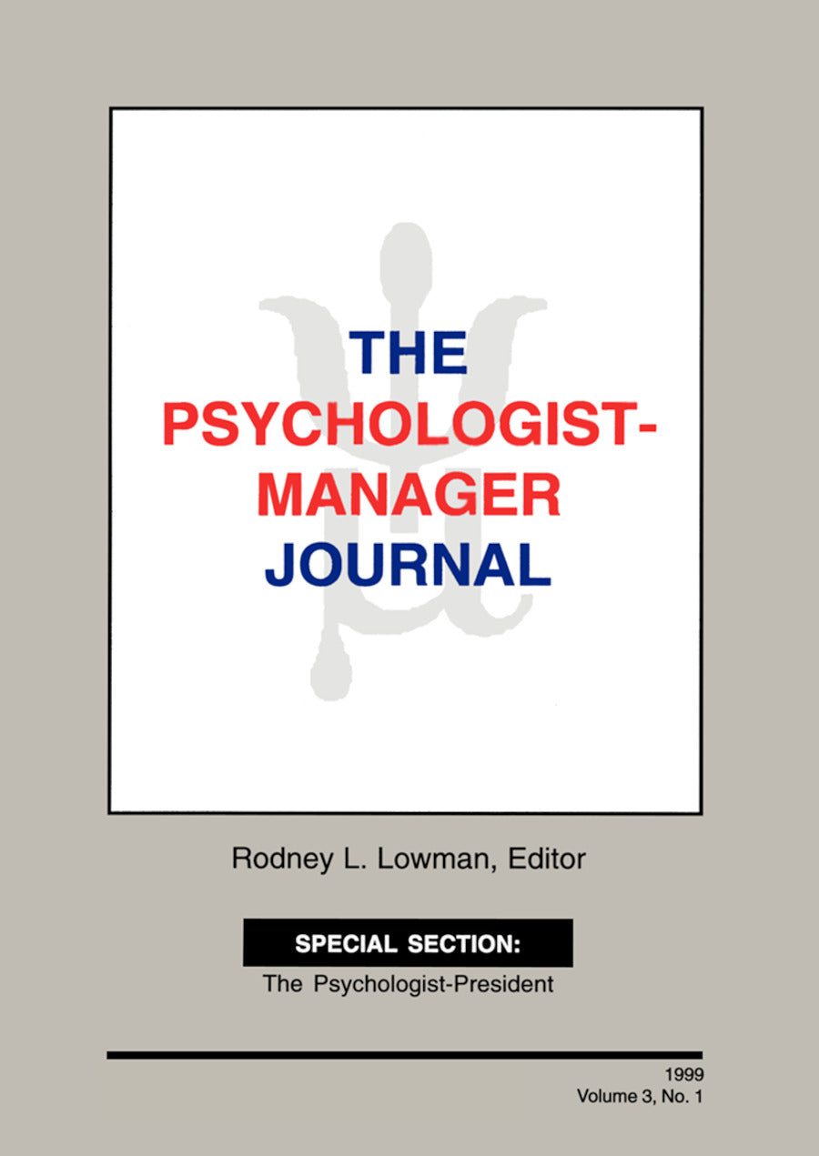 Psychologist-Manager Journal