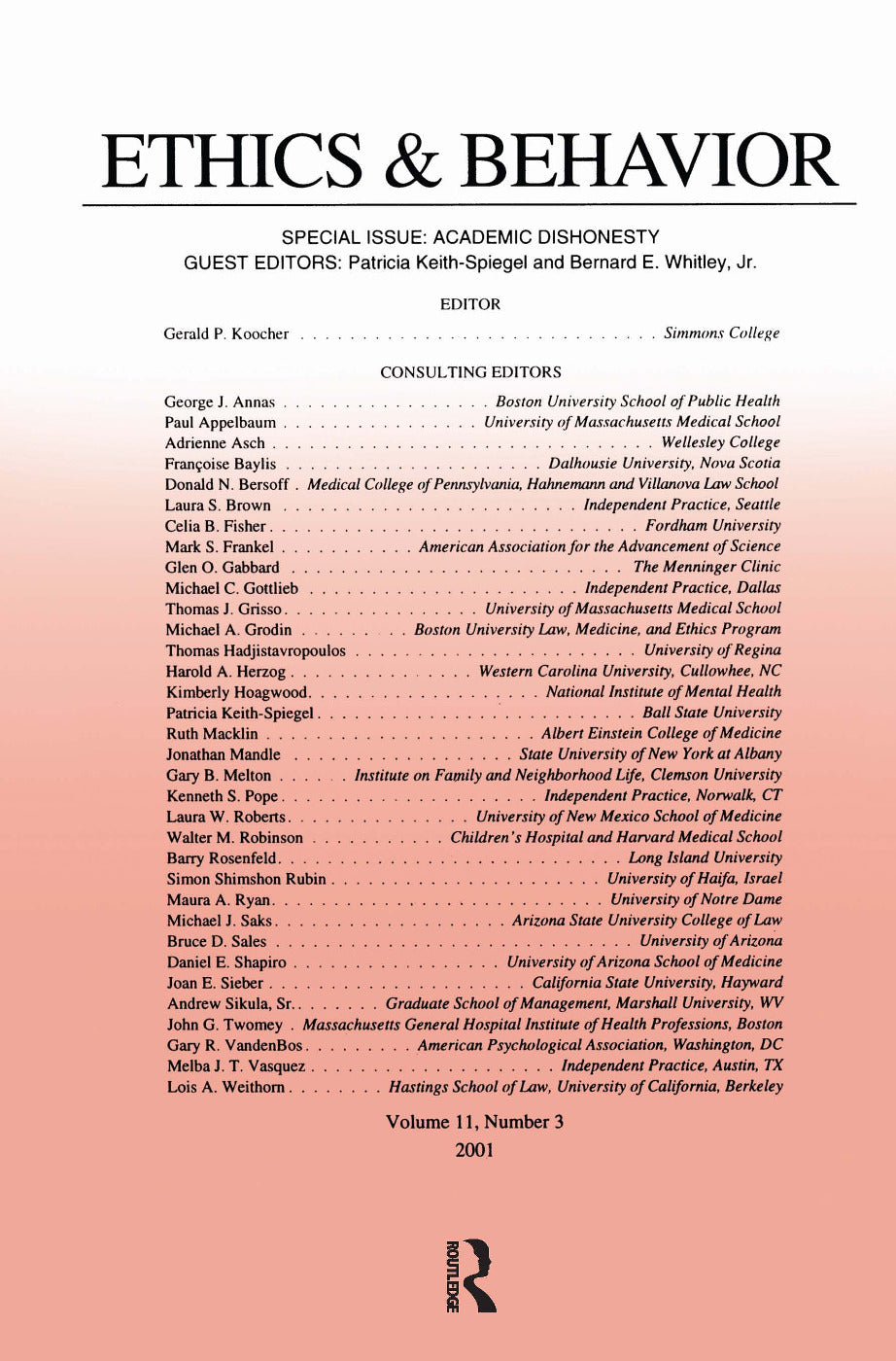 Academic Dishonesty