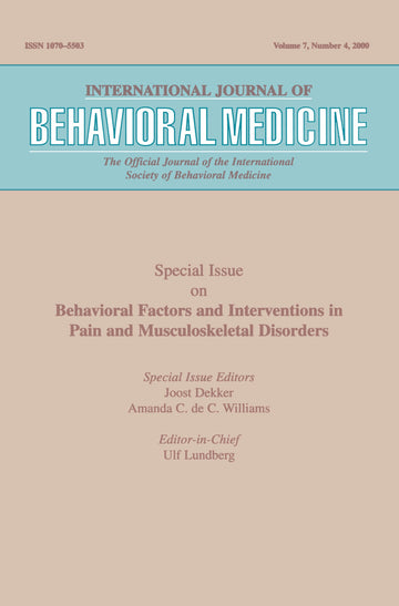 Behavioral Factors and Interventions in Pain and Musculoskeletal Disorders