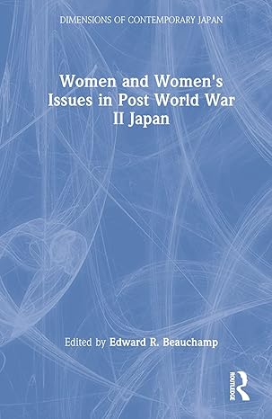 Women and Women's Issues in Post World War II Japan - Hardback