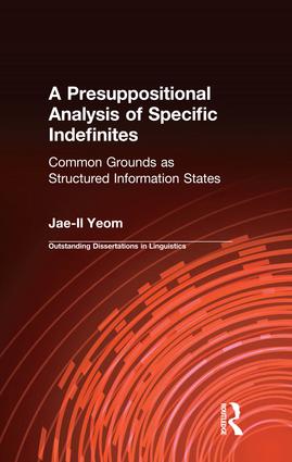 Presuppositional Analysis of Specific Indefinites