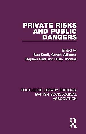 Private Risks and Public Dangers - Hardback