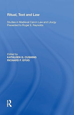 Ritual, Text and Law - Hardback