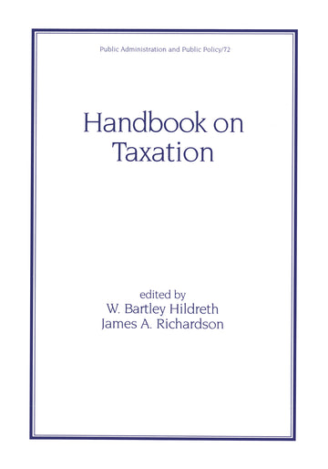 Handbook on Taxation