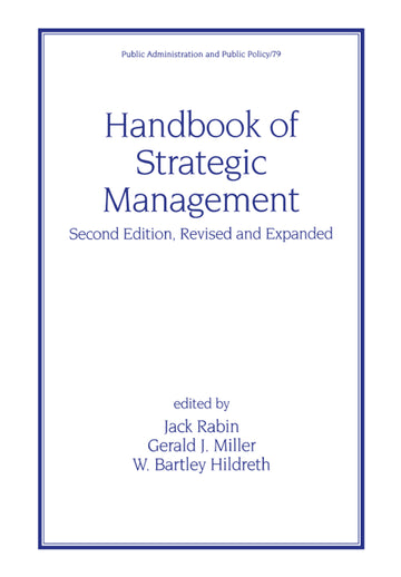 Handbook of Strategic Management