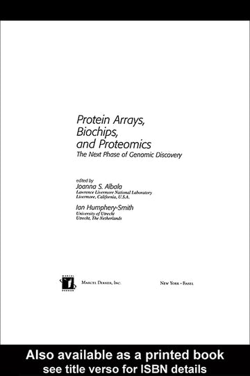 Protein Arrays, Biochips and Proteomics