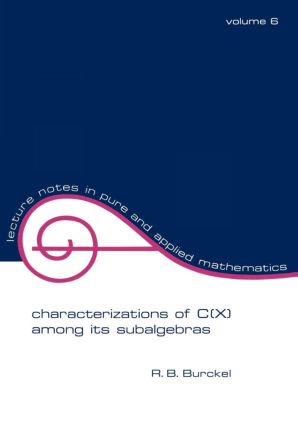 Characterization of C(x) among its Subalgebras