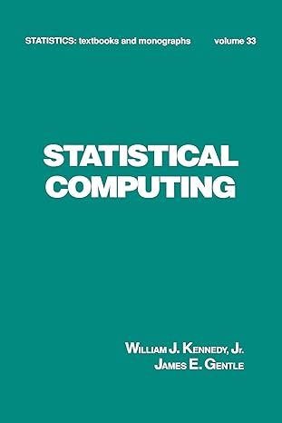 Statistical Computing - Hardback