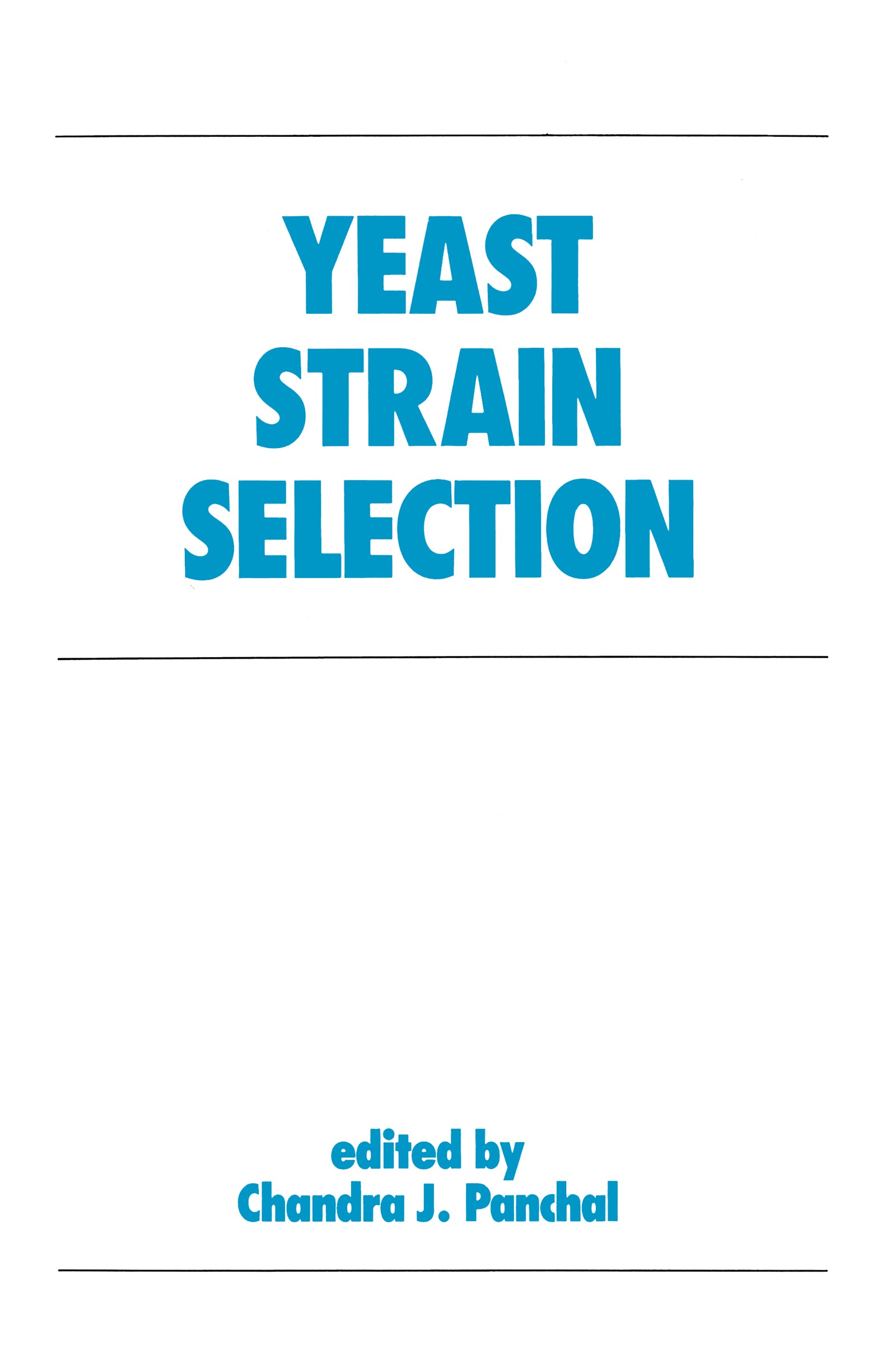 Yeast Strain Selection