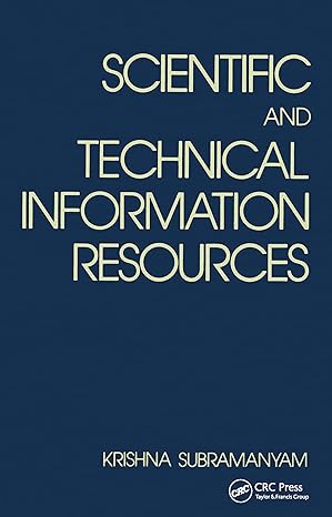 Scientific and Technical Information Resources - Hardback